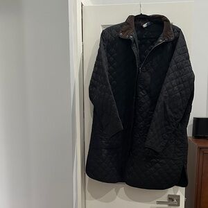 Lands' End Black Quilted Jacket